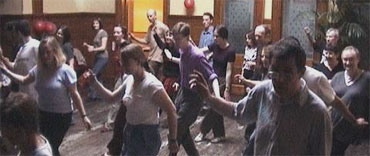 It's Madison Time! ESDS teaches group dances in between partner work