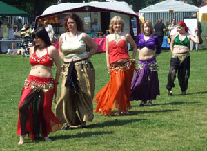 Belly dancers from the Leith Community Education Centre group