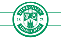 Hibs logo: Green shield on a white background :o)
