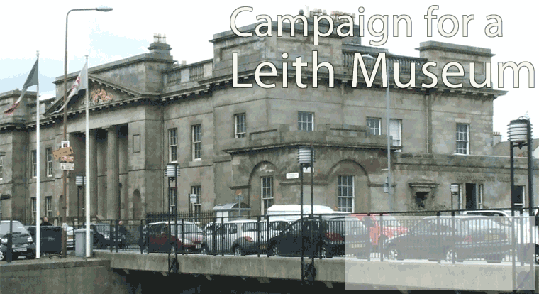 Leith Custom House, seen across The Shore with cars passing in front of it